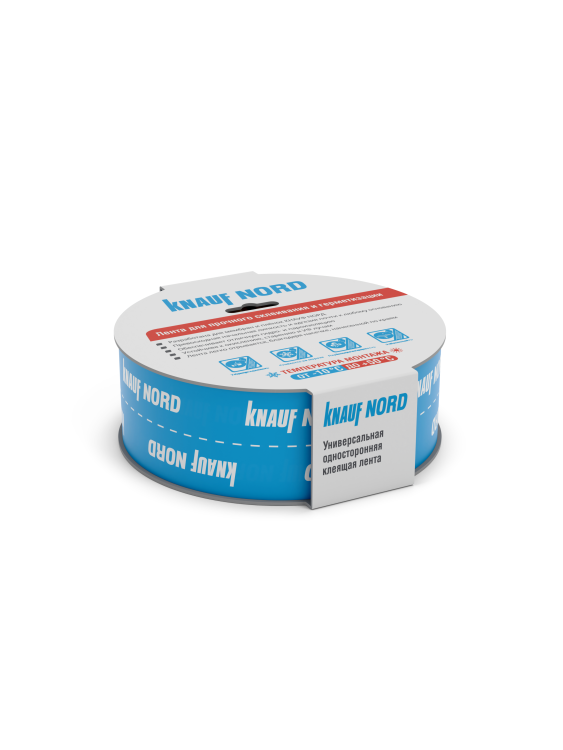 Кнауф Лента Односторонняя клеящая НОРД (25м*60мм)