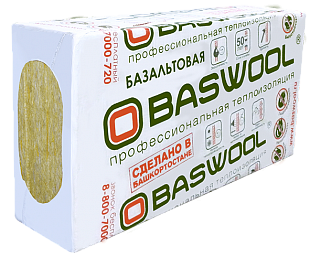 Утеплитель BASWOOL 50 - Стандарт 1200х600х50 мм, 12 шт. уп